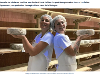 Lucie, Ana&iuml;s, fromag&egrave;res  et Les Folies Paysannes - et leur petit march&eacute; du samedi &agrave; Gommenec'h